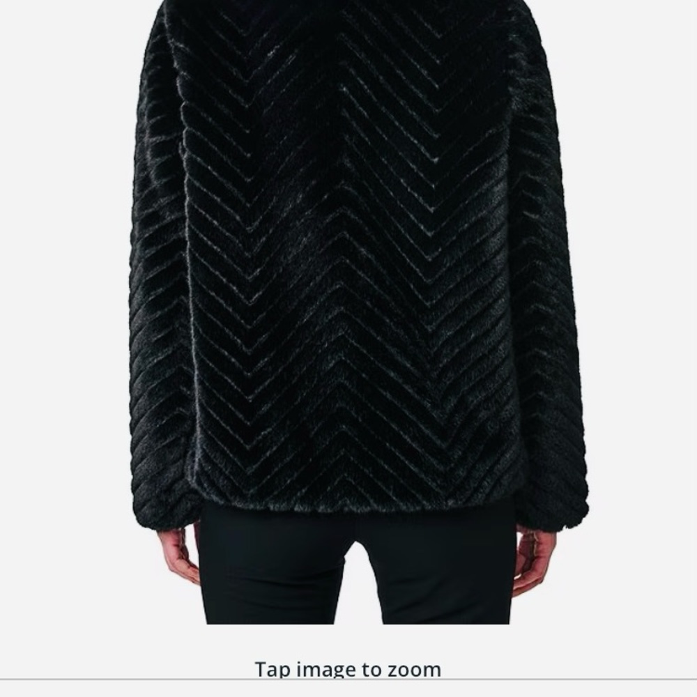 Bernardo Luxurious Black Teddy Jacket - Picture 6 of 10